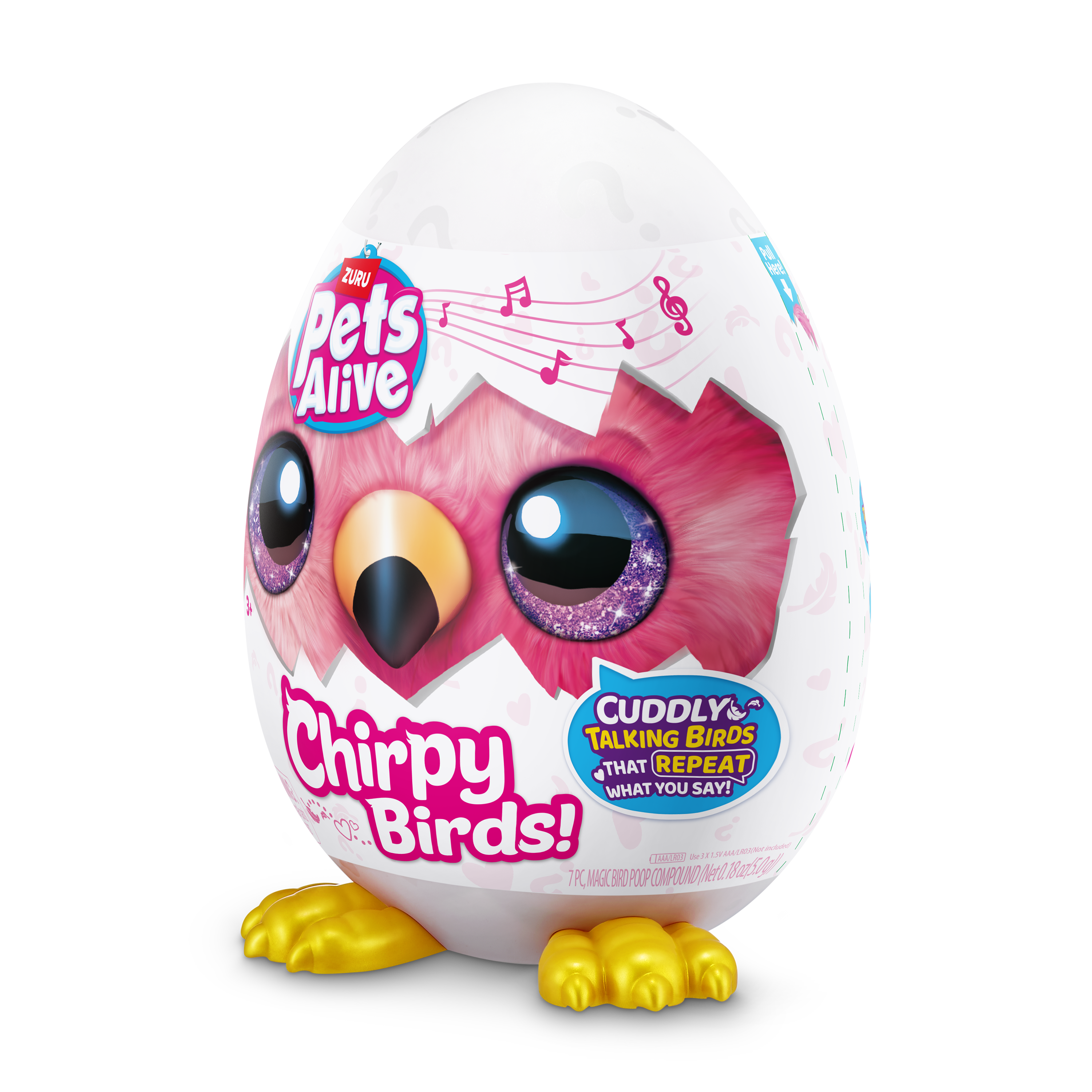Мягкая игрушка Zuru Pets Alive Chirpy Birds Яйцо - фото 16