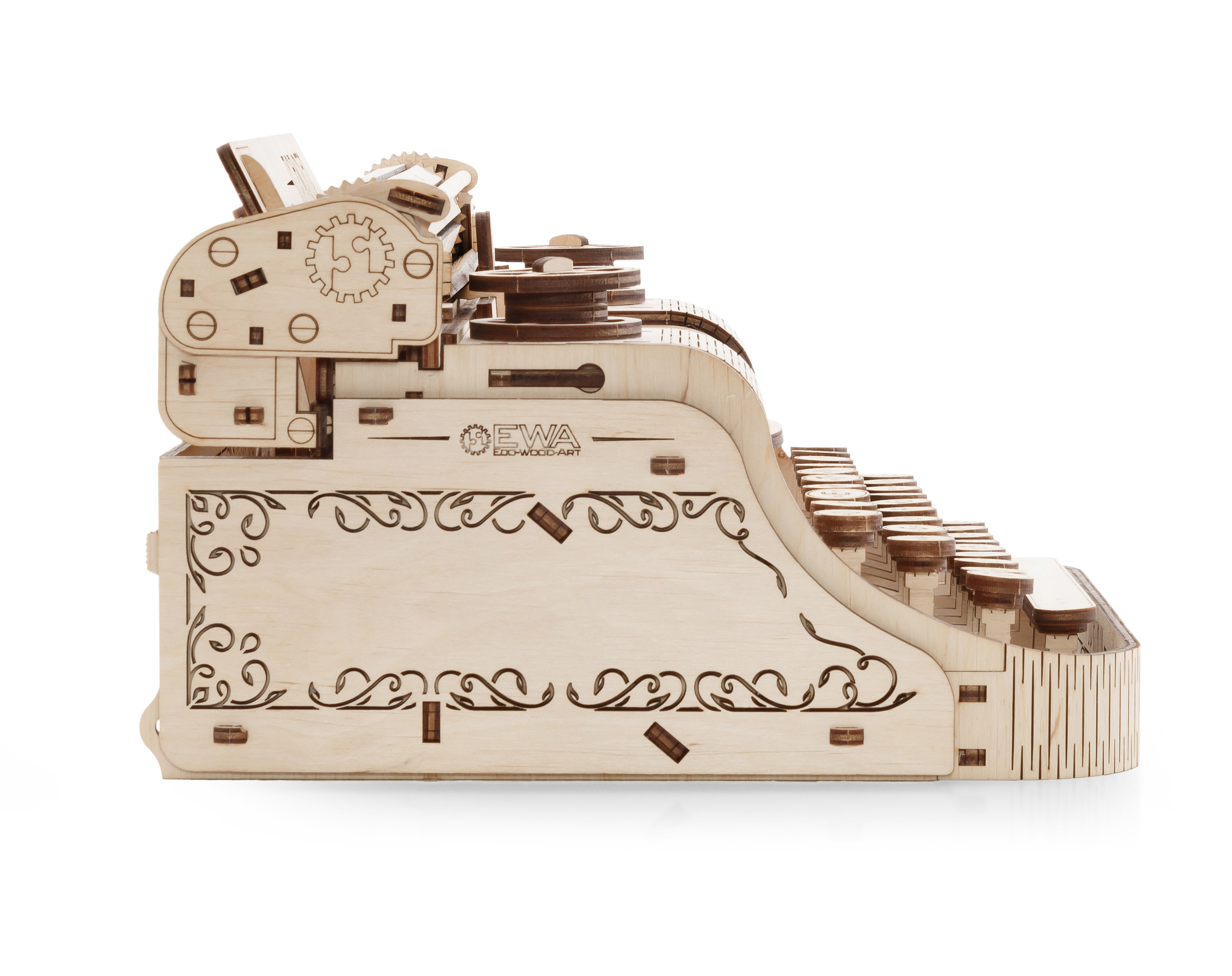 Конструктор Eco Wood Art Печатная машина деревянный 453 дет. - фото 10