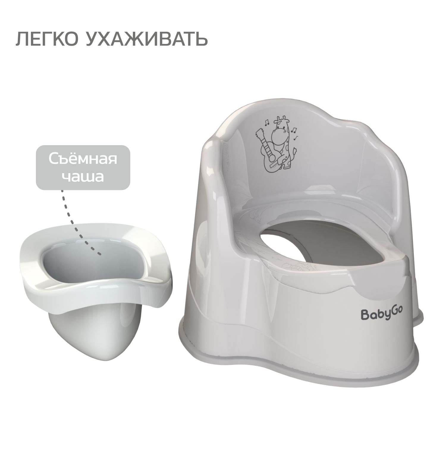Ванночка BabyGo серый - фото 12