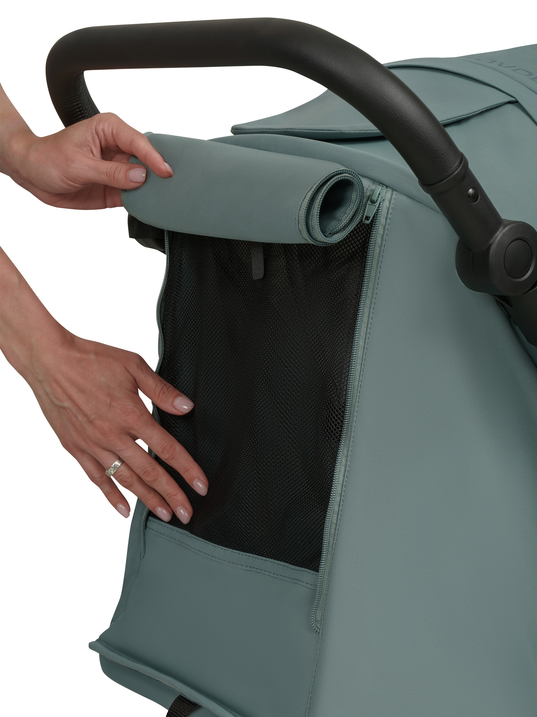 Коляска прогулочная JOVOLA Selena SL, всесезонная зеленый - фото 40