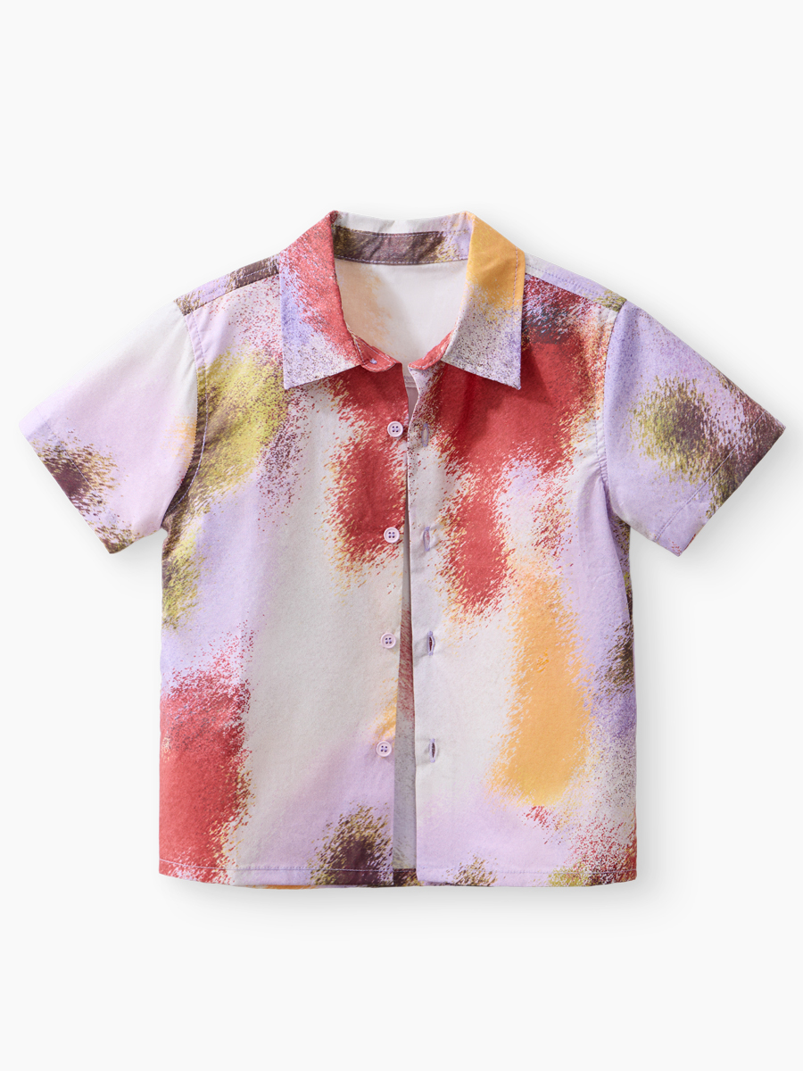 Рубашка Happy Baby 88710-1_purpl red gradient - фото 4