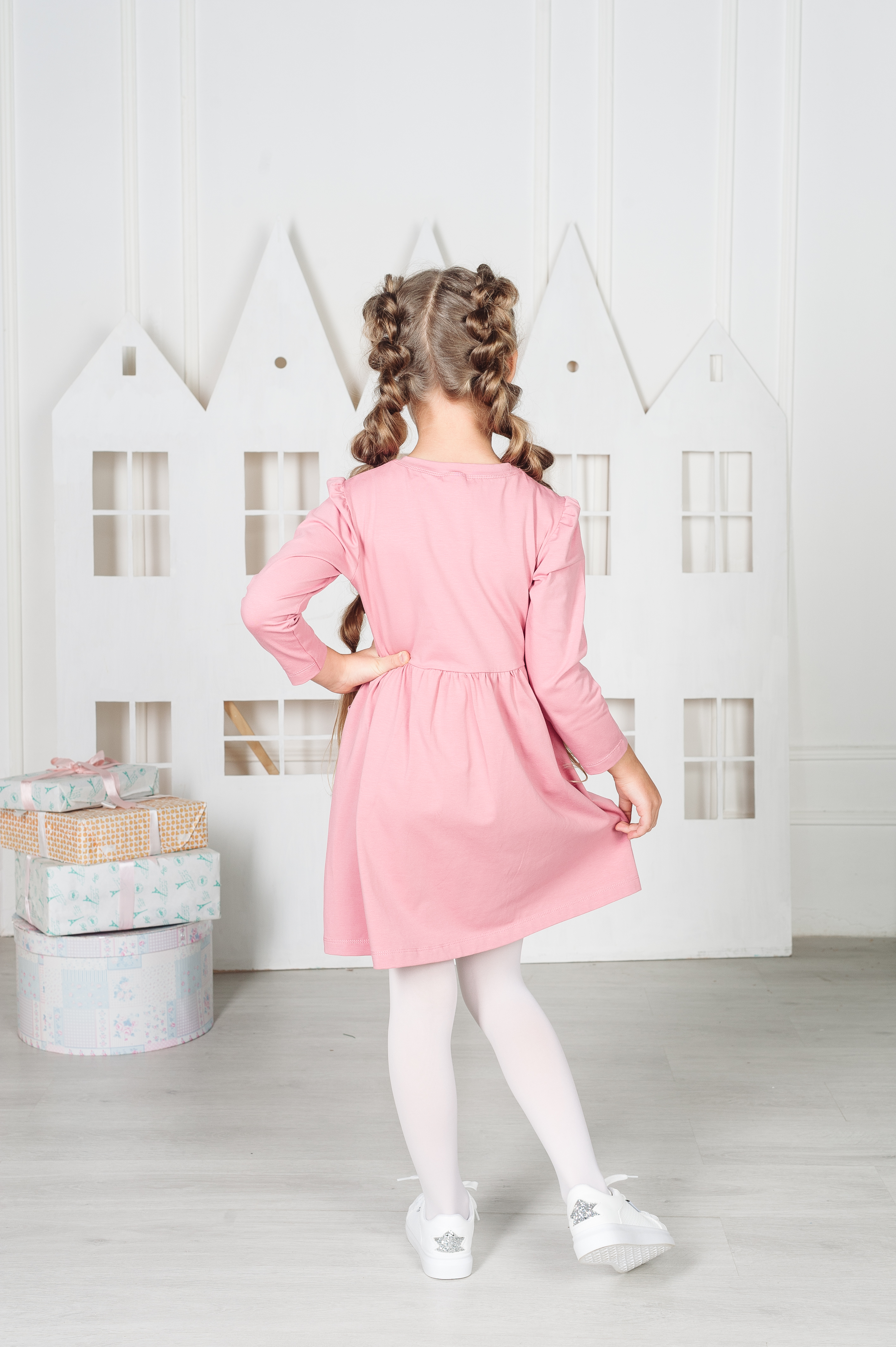 Платье MiloTa ПК02/пудровый - фото 4