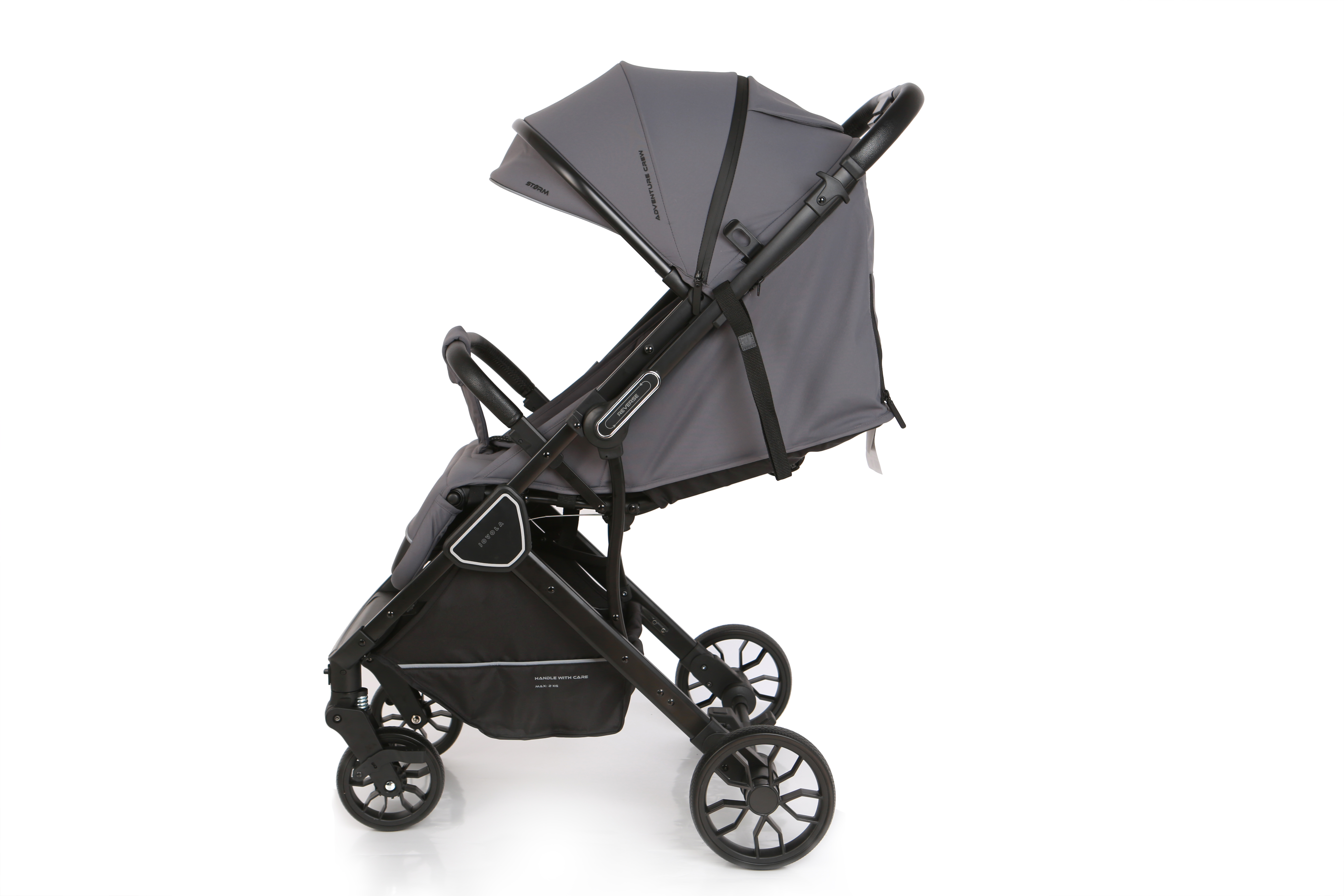 Коляска прогулочная JOVOLA Storm темно-серый - фото 6