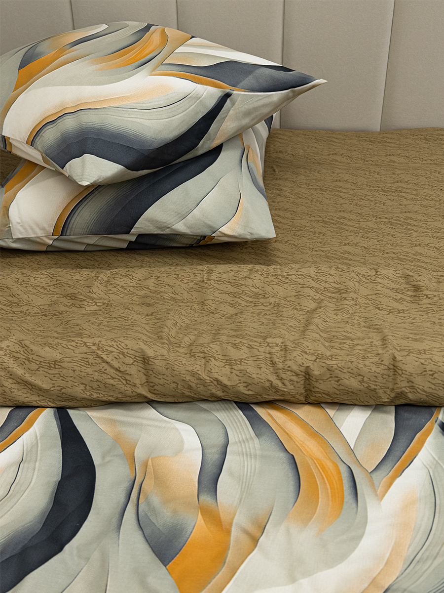 Комплект постельного белья для SNOFF сатин Брайн евро 4 предм. - фото 2