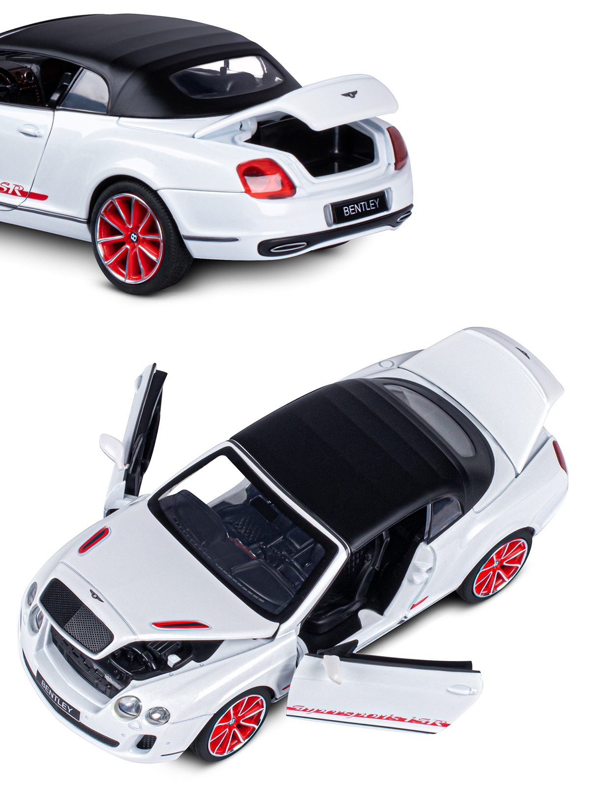 Автомобиль АВТОпанорама Bentley Continental Supersports ISR 1:24 JB1251134 - фото 10