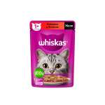 Корм для кошек Whiskas желе с говядиной и ягненком 75г
