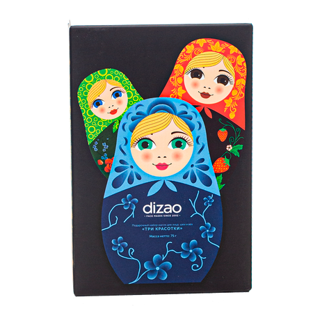 Маска тканевая DIZAO Три красотки 3 шт.