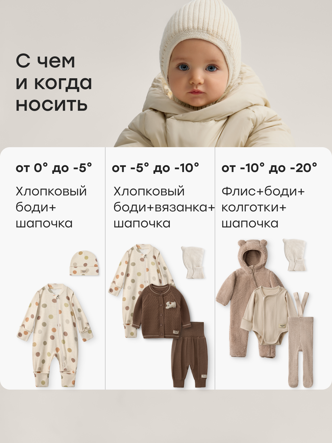Комбинезон Happy Baby 89173-0_milky - фото 6
