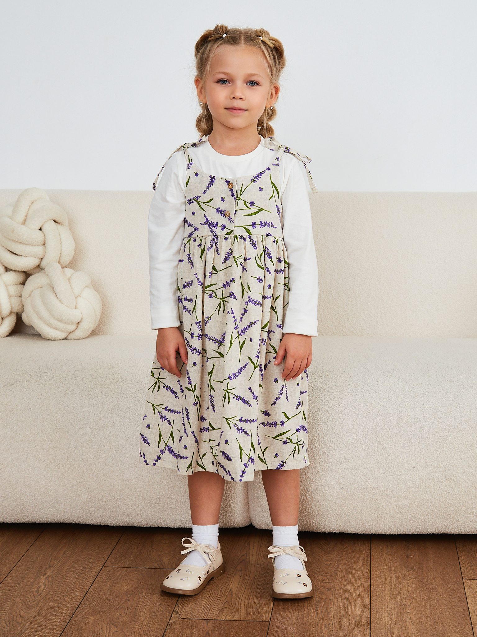 Сарафан MOUN сарафан_девочки_лаванда - фото 11