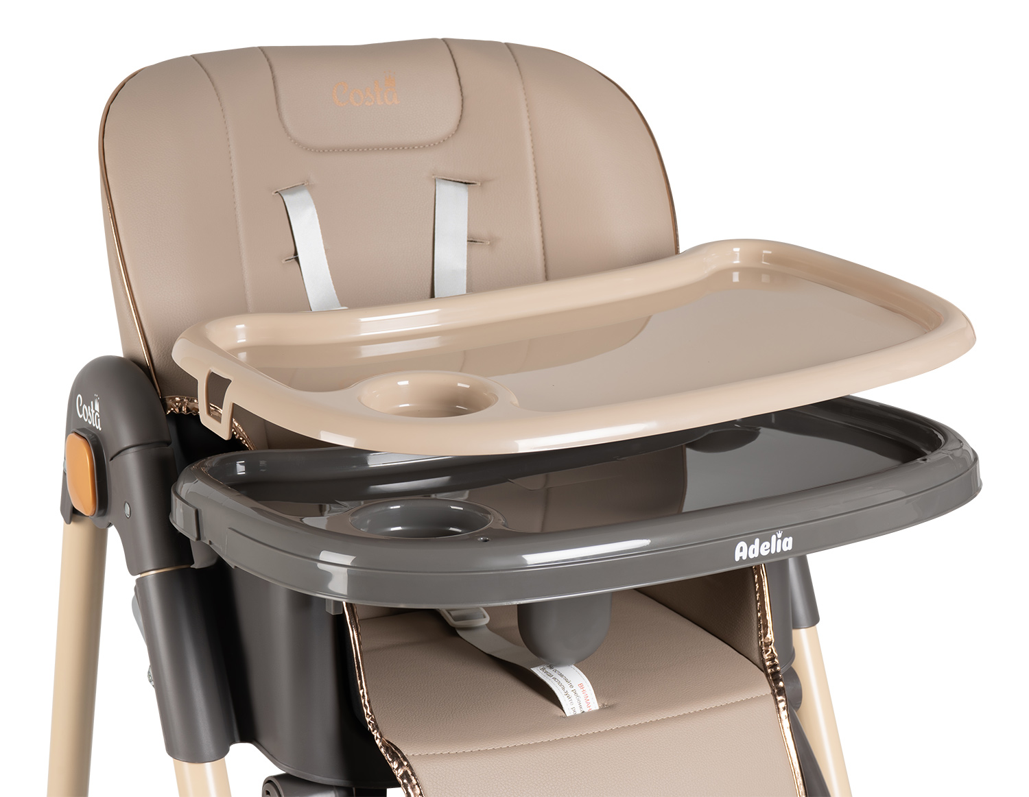Стульчик для кормления Costa Adelia бежевый - фото 8