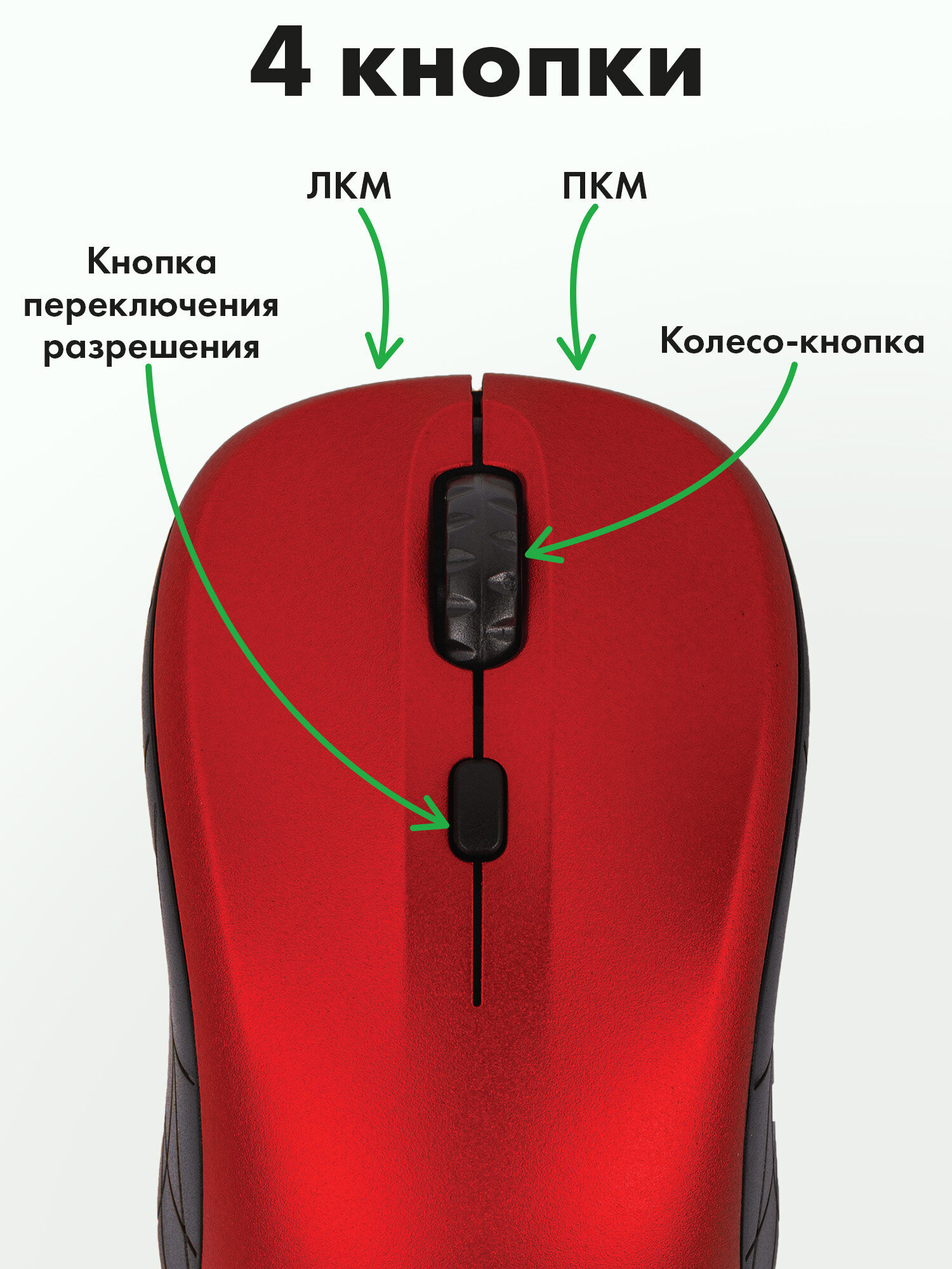 Мышь беспроводная Sonnen V111 Usb 800/1200/1600 dpi - фото 4