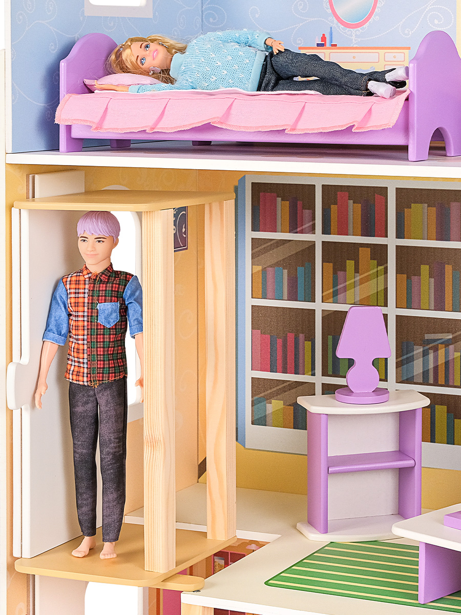 Домик для кукол PAREMO 120 см с мебелью PD315-03 - фото 14