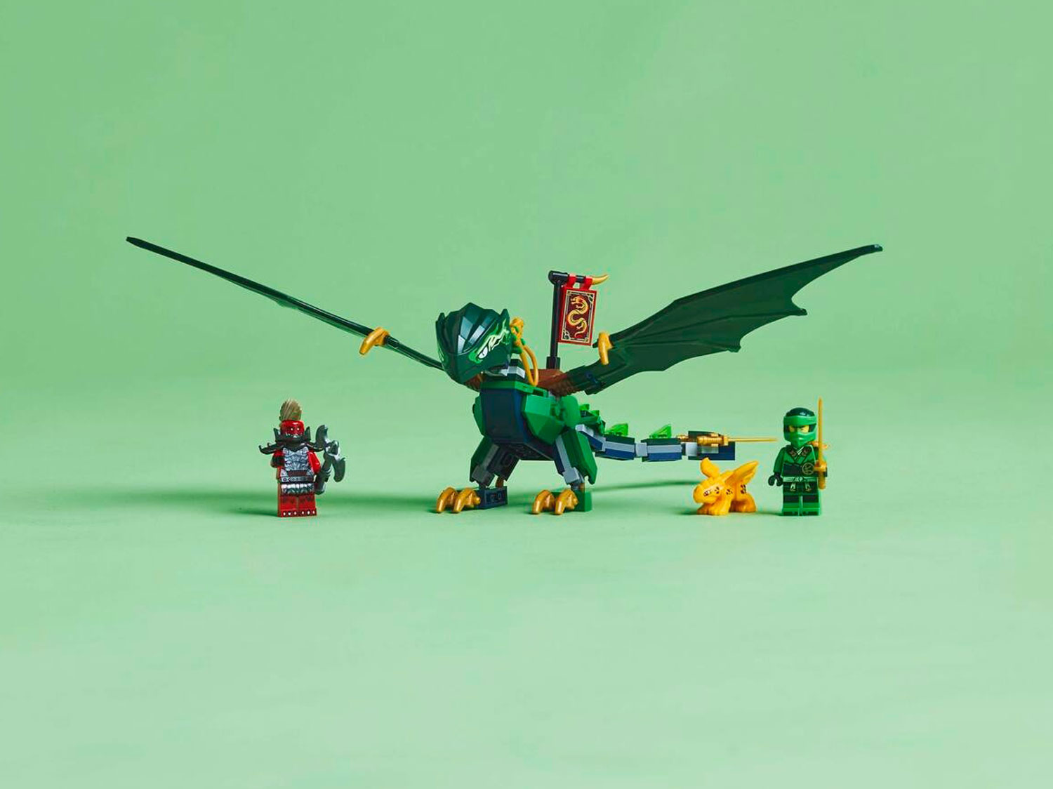 Конструктор LEGO NINJAGO Зеленый лесной дракон 128 дет. - фото 8