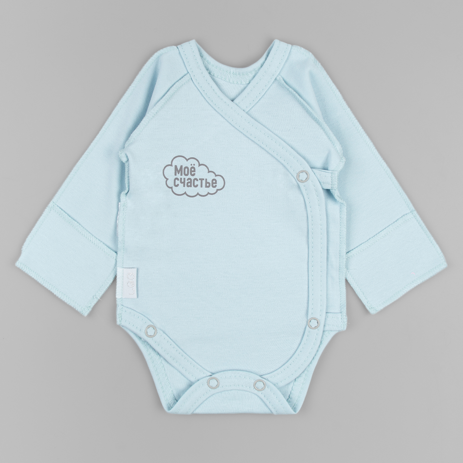 Боди 2 шт LEO 1001А-14_белый/голубой - фото 5