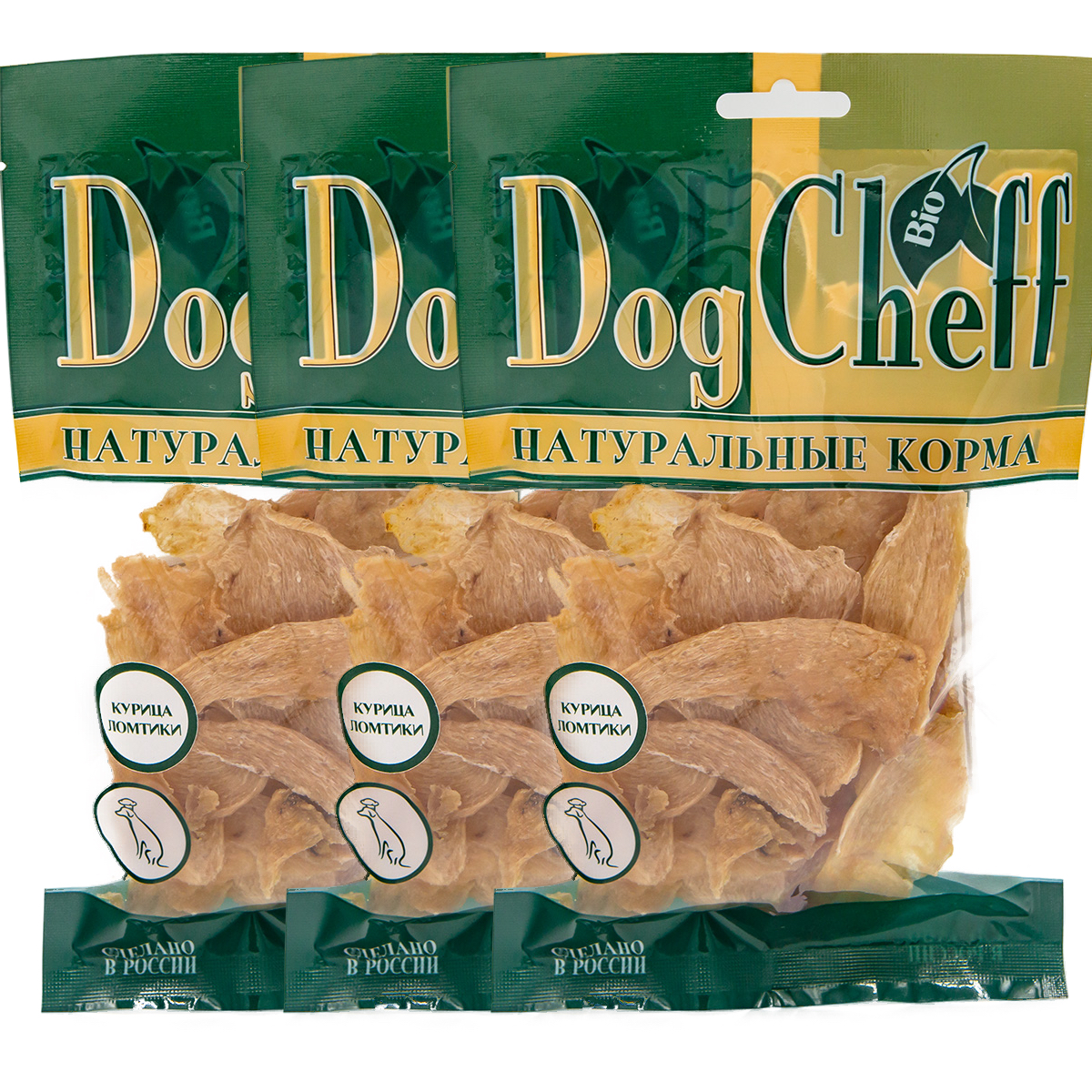 Курица ломтики Dog Cheff Натуральные лакомства для собак - фото 1