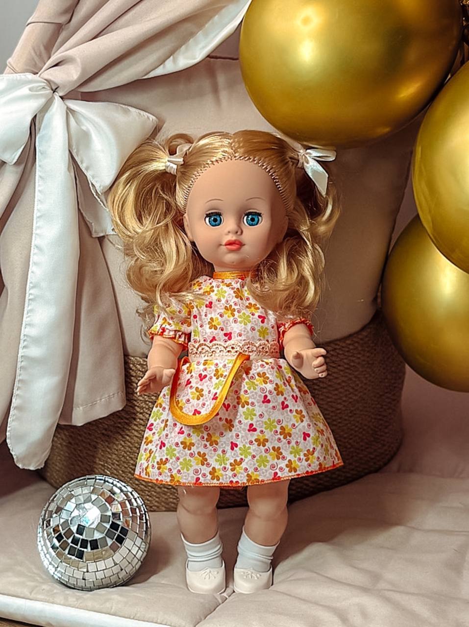 Кукла классическая СТРАНА КУКОЛ большая говорящая Карина высота 40 см 15-С-14 - фото 14