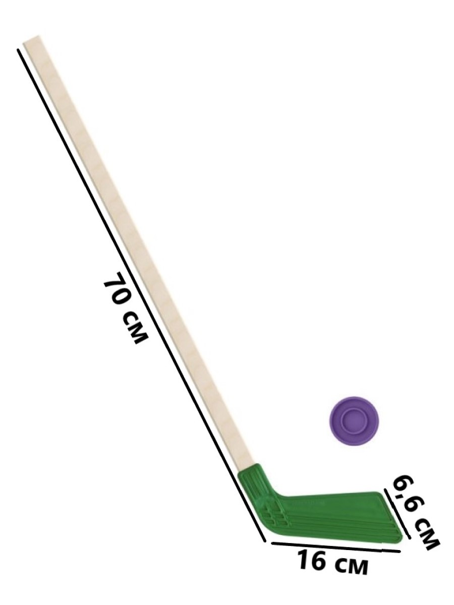 Набор для хоккея Задира клюшка детская + шайба - фото 1