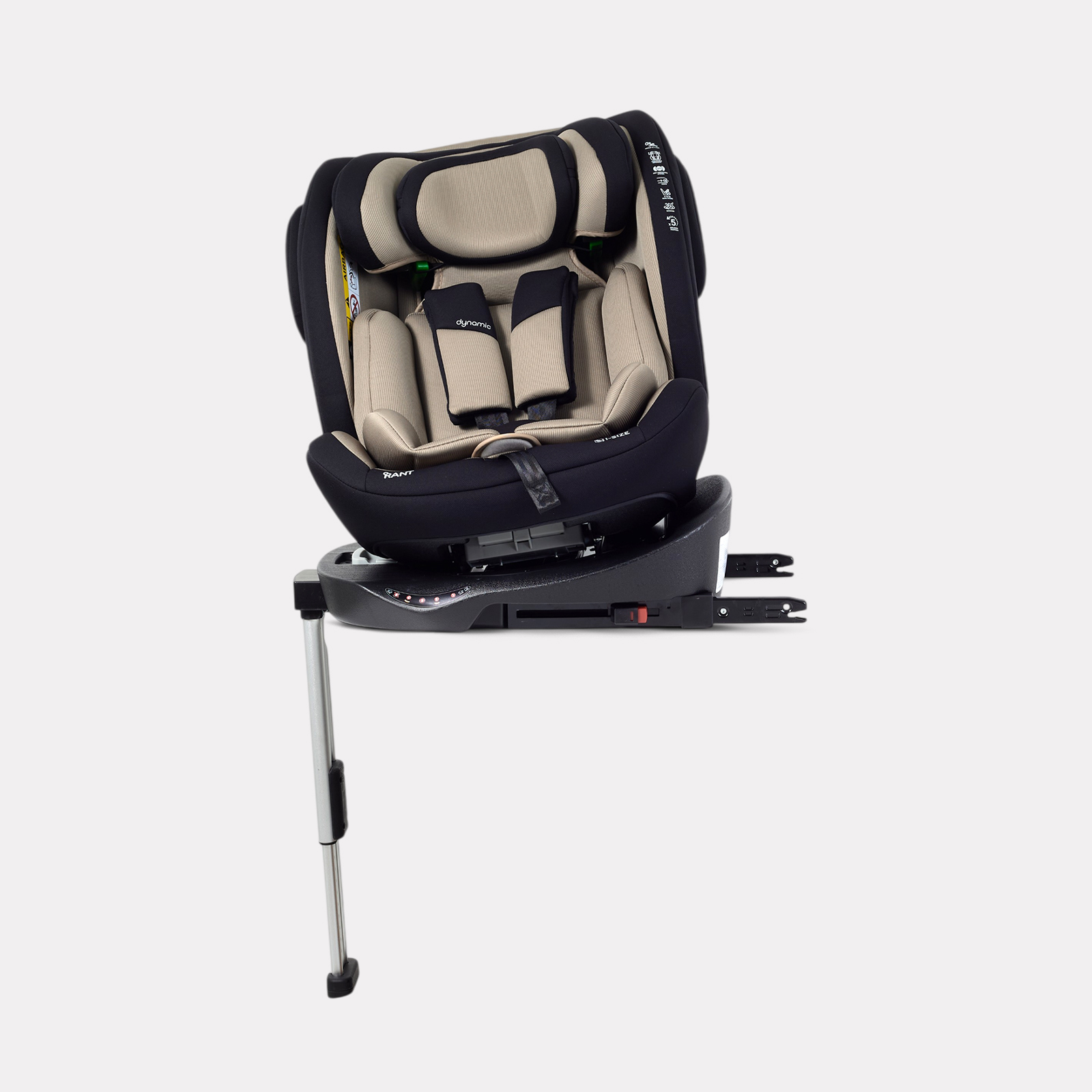 Автокресло Rant Basic Dynamic Isofix 0+/1/2/3 (0-36 кг) коричневый - фото 5