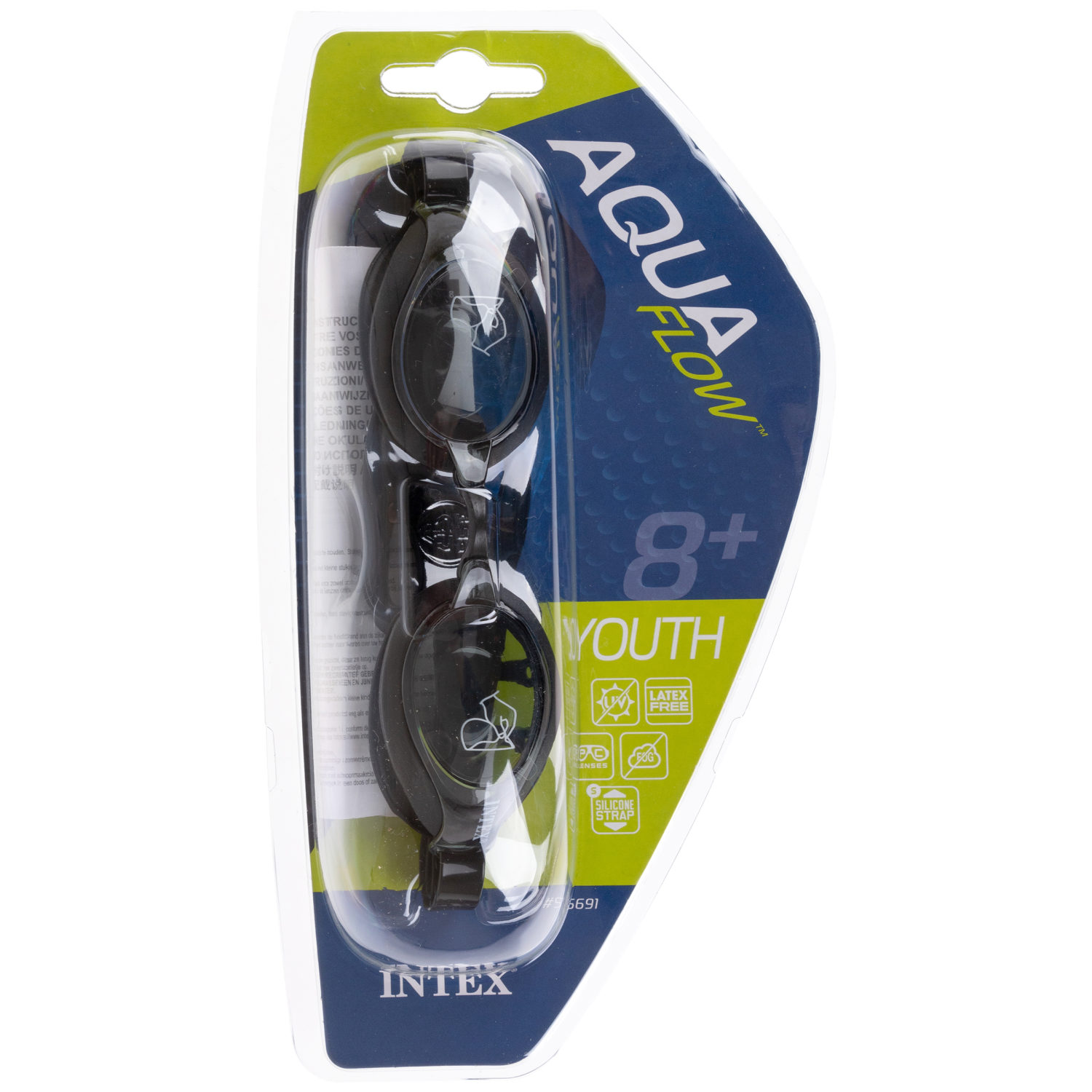Спортивные очки для плавания Intex Рейсинг для взрослых подростковые детские от 8 лет профессиональные - фото 7