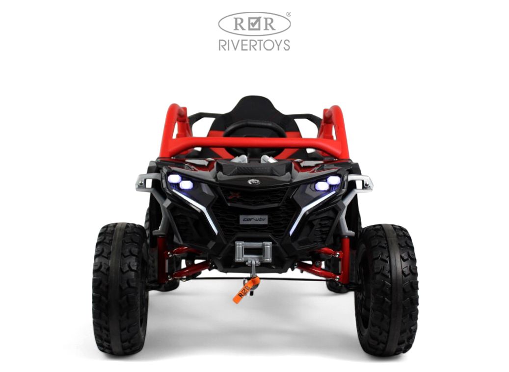 Электромобиль RIVERTOYS Z707ZZ-BLACK-RED С пультом ДУ - фото 5