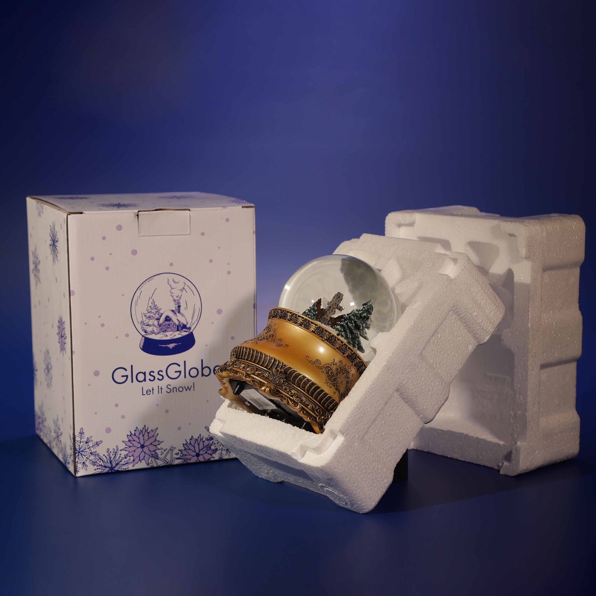 Стеклянный снежный шар Glassglobe Старый дом - фото 8