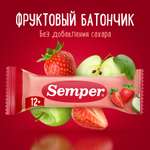 Фруктовый батончик Semper яблоко и клубника 15г