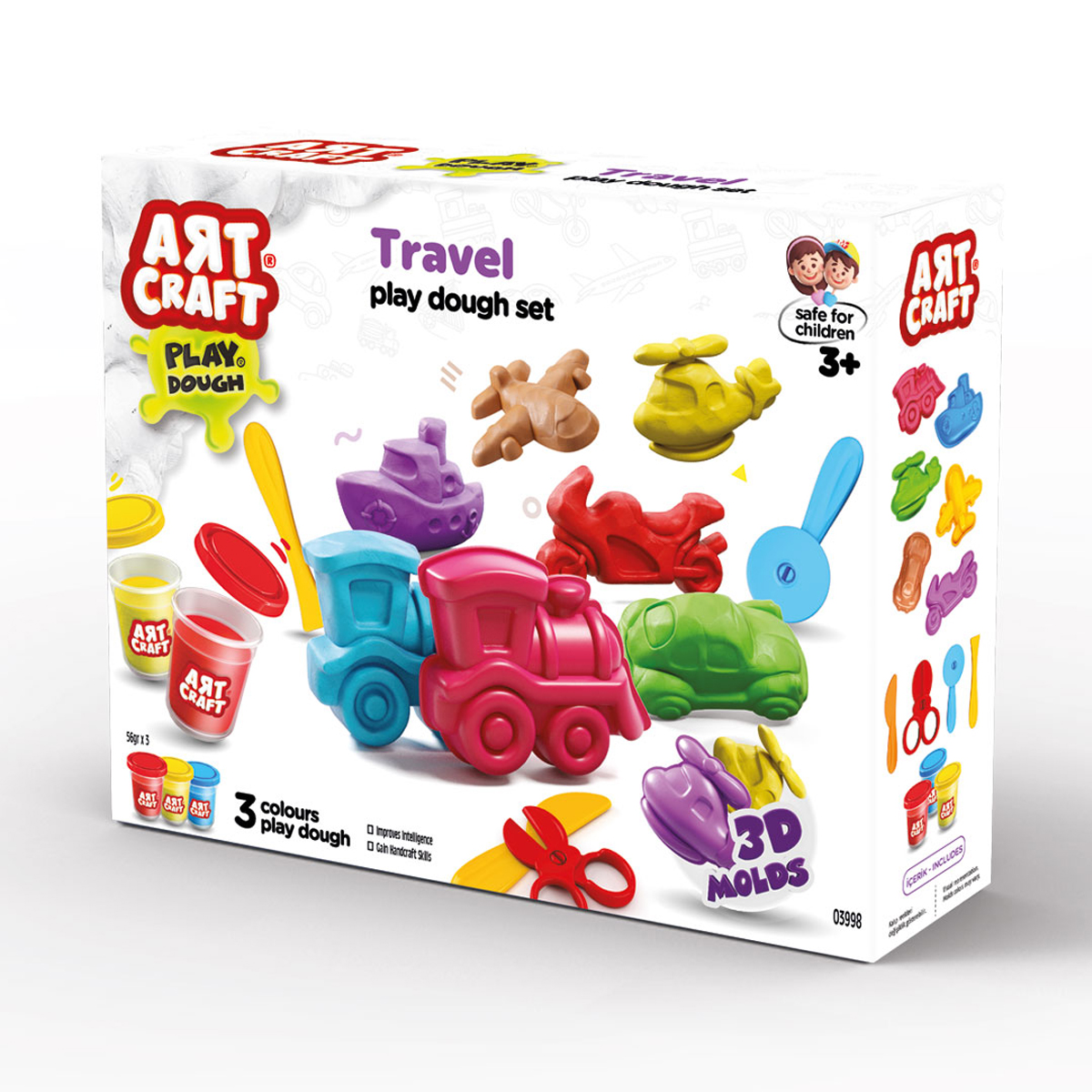 Тесто для лепки AЯT CRAFT 3 цв. - фото 3