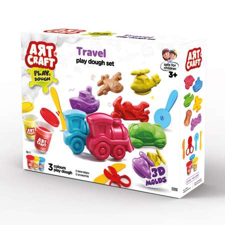 Тесто для лепки AЯT CRAFT 3 цв.