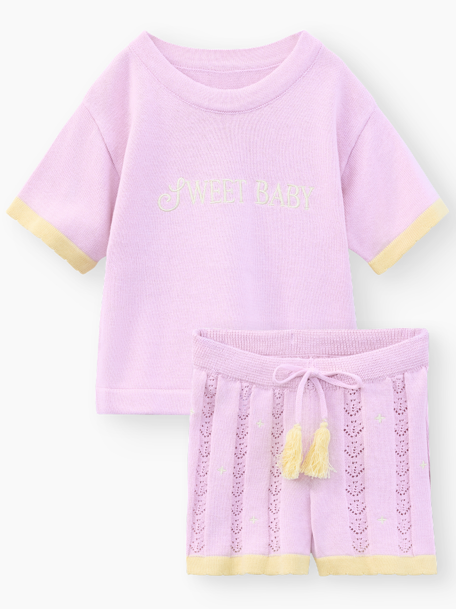 Футболка и шорты Happy Baby 88684-0_lilac - фото 1