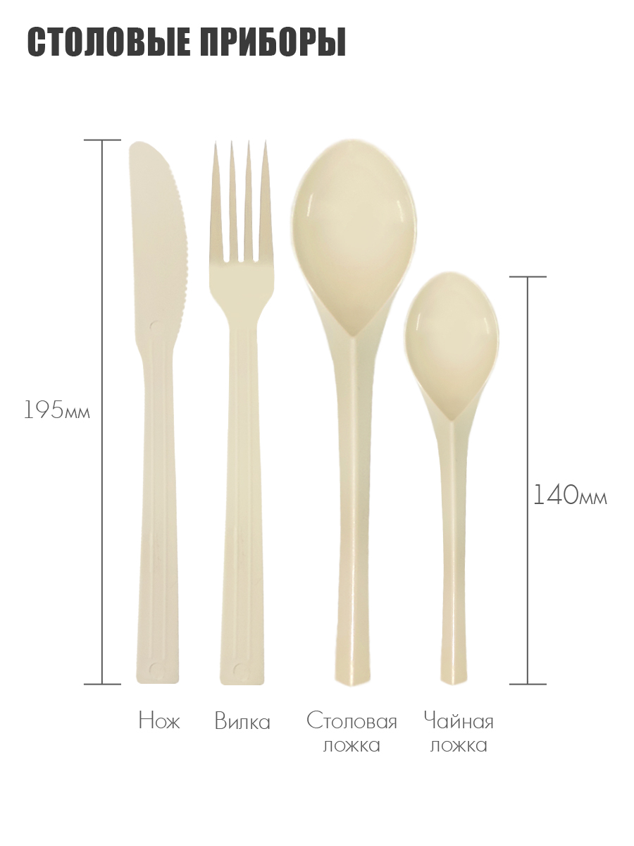 Набор посуды Solaris на 1 персону «Походный» шоколадный - фото 6