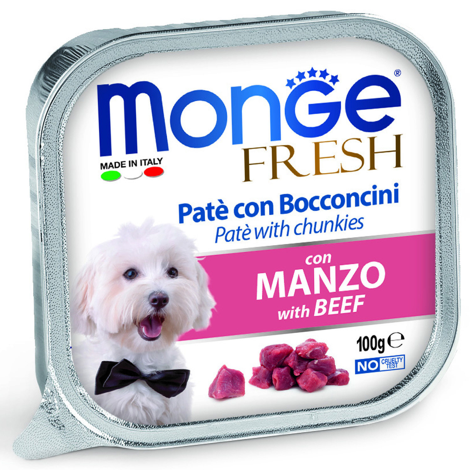 Корм для собак MONGE Dog Fresh говядина консервированный 100г - фото 1