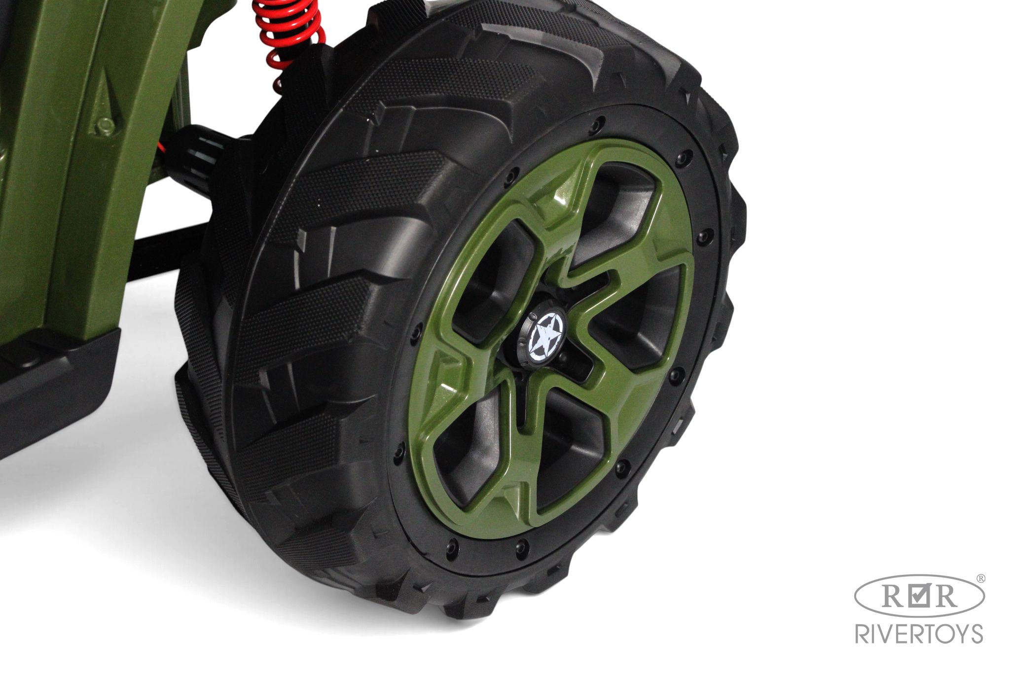 Электромобиль RIVERTOYS М707БХ Green С пультом ДУ - фото 8
