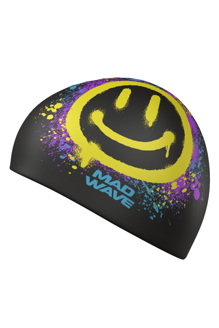 Шапочка для бассейна Mad Wave Spray smile M0574 16 0 00W - фото 3