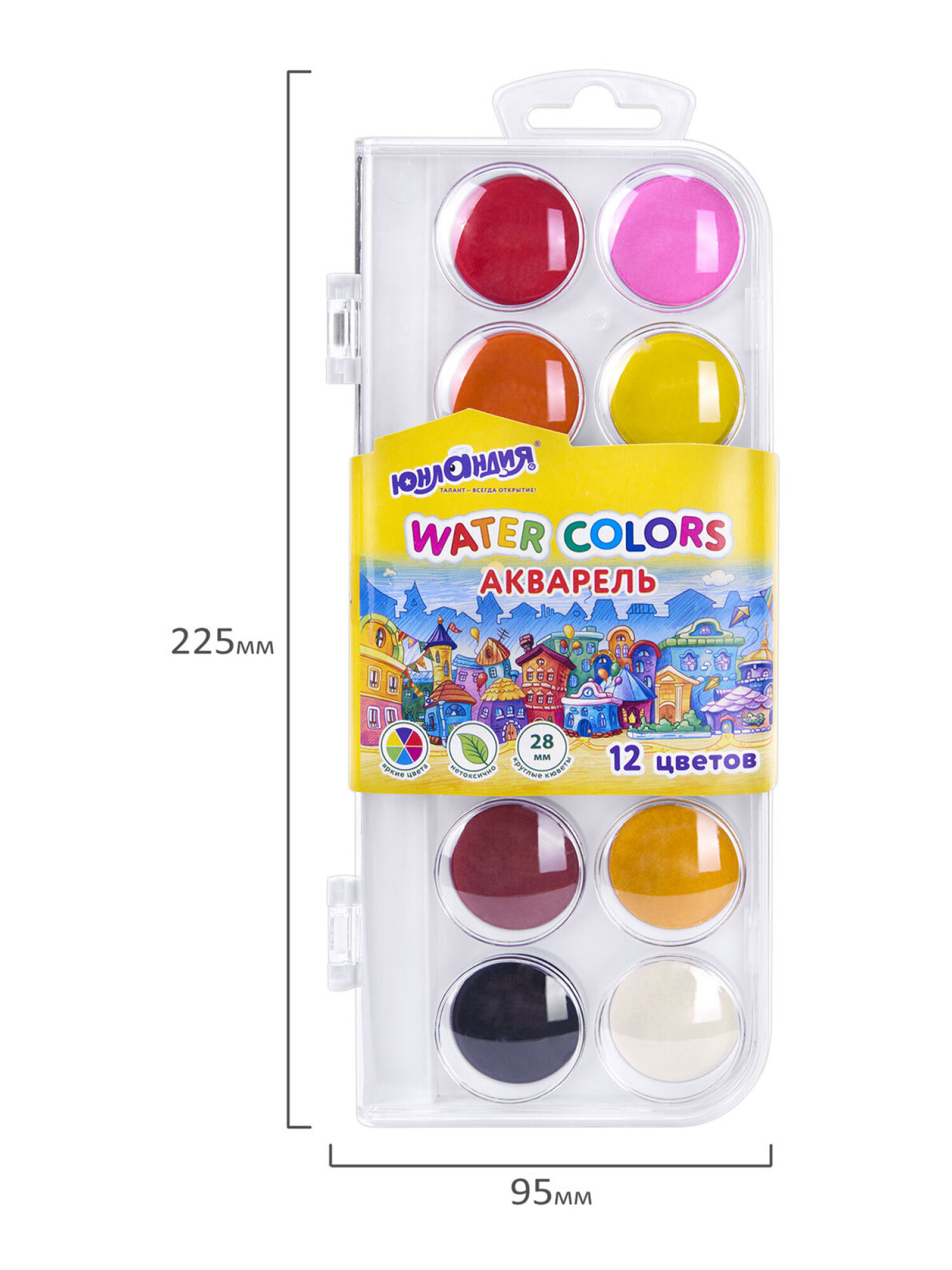 Краски акварель Юнландия 12 цв. - фото 6