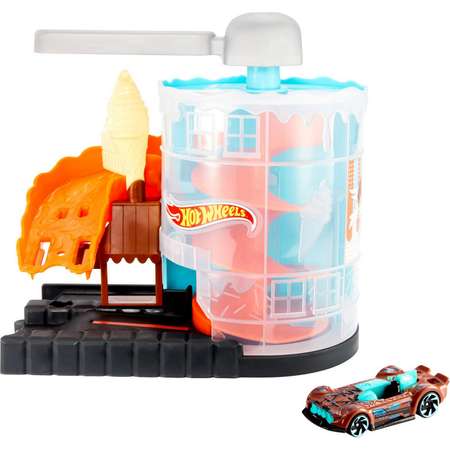 Трек Hot Wheels Магазин мороженого с пусковой установкой