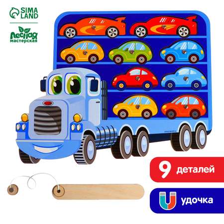Настольная игра Лесная мастерская Грузовик с машинками