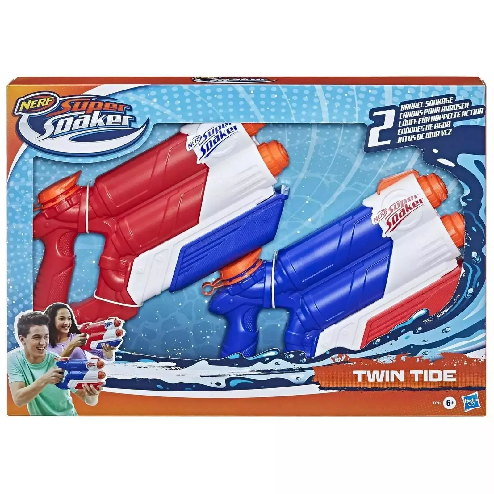 Бластер водный Nerf Super soaker twin tide 2шт - фото 2