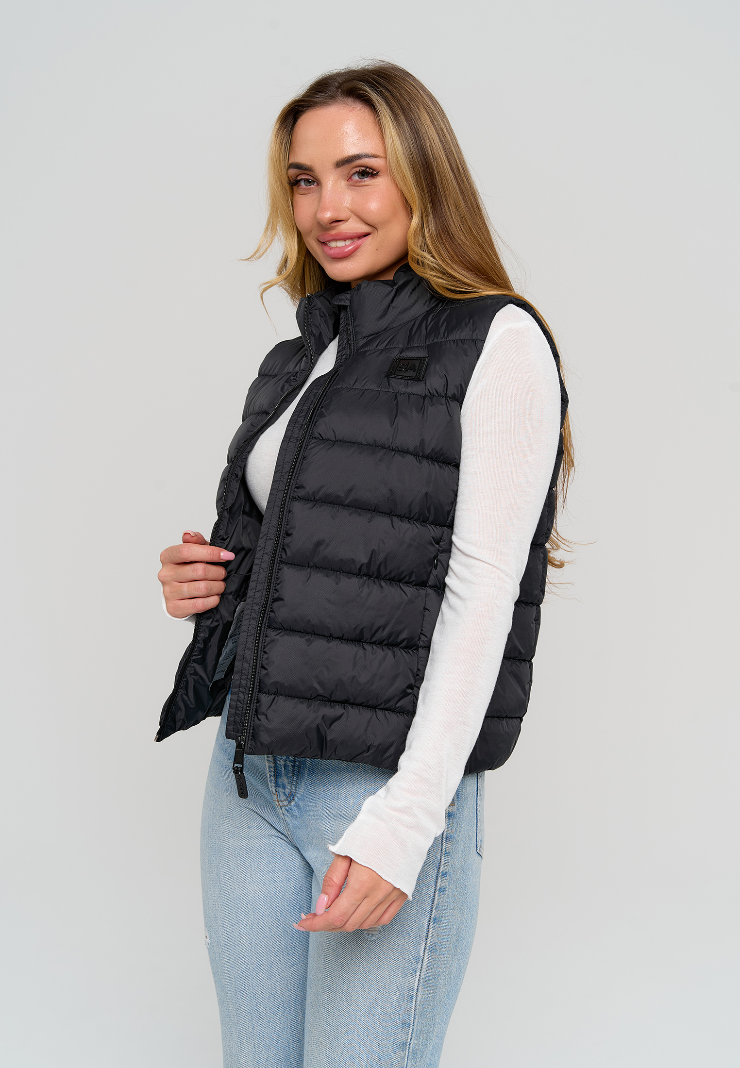 Жилет Stylish AMADEO AV-8508-черный - фото 4