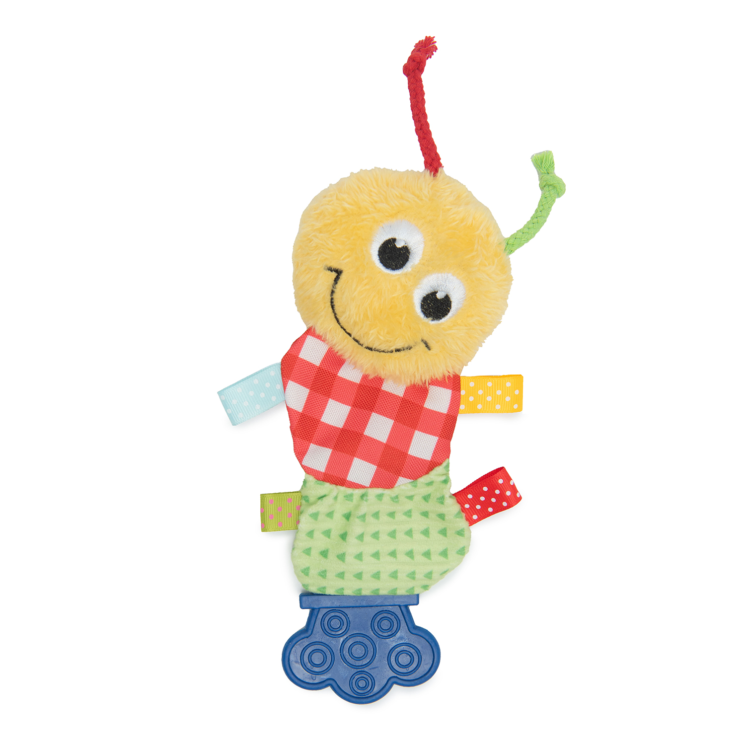 Игрушка для щенков Barbaks Гусеница Глафира 23*1.5см пищит шуршит с элементами из TRP для жевания - фото 1