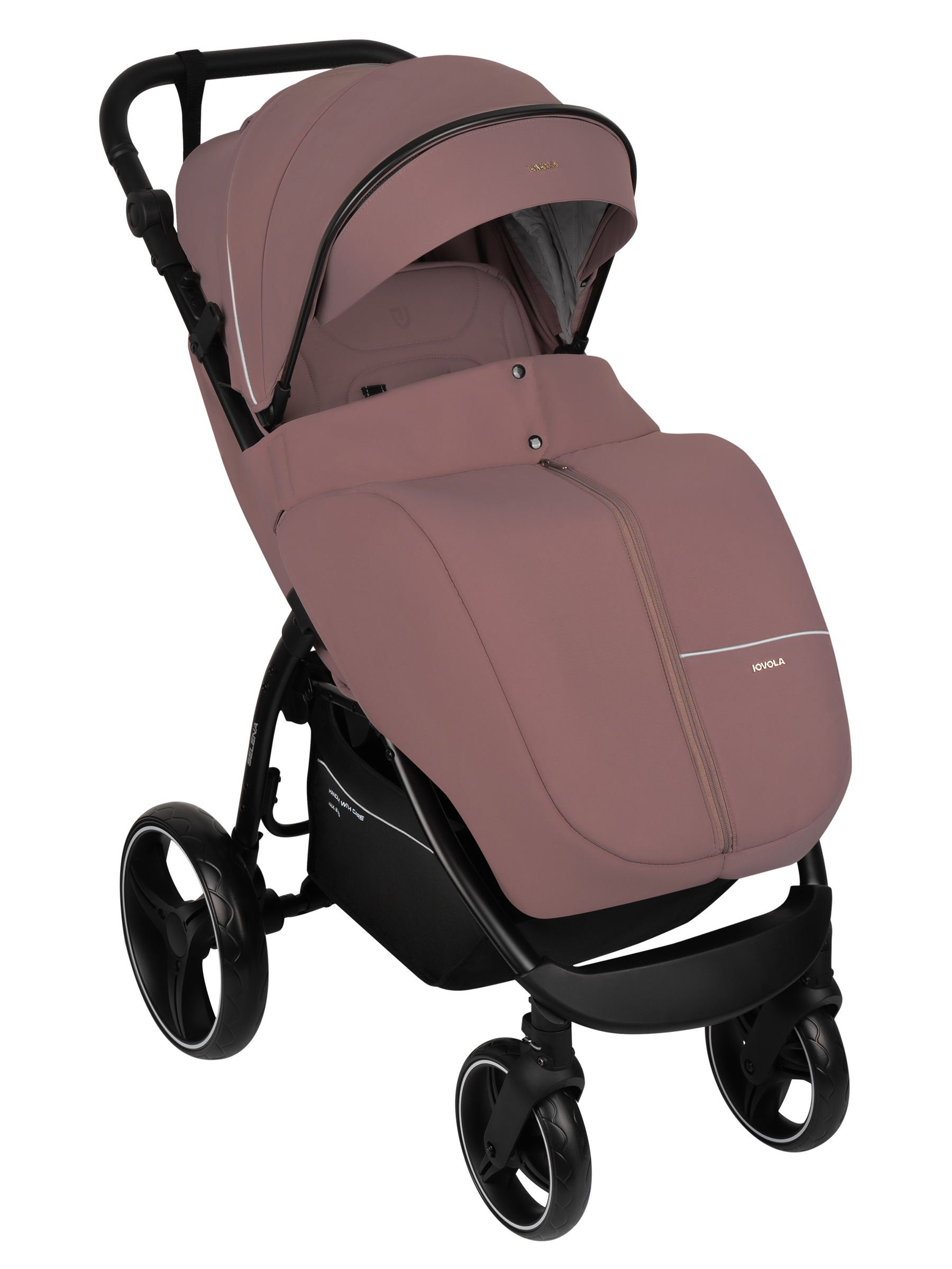 Коляска прогулочная JOVOLA SELENA 2026 всесезонная розовый - фото 3