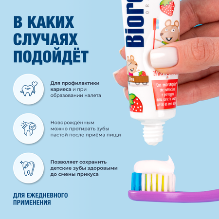 Зубная паста Biorepair без фтора Ягоды