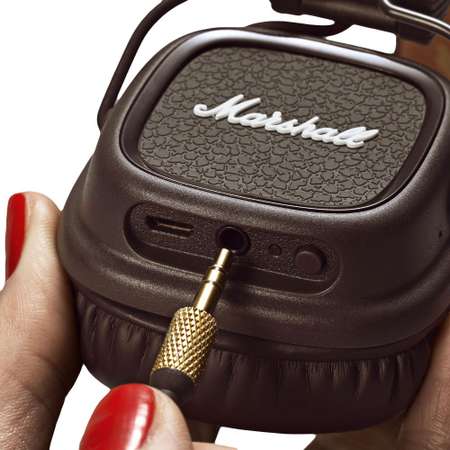 Наушники Bluetooth CASTLELADY беспроводные Marshall Major IV коричневые