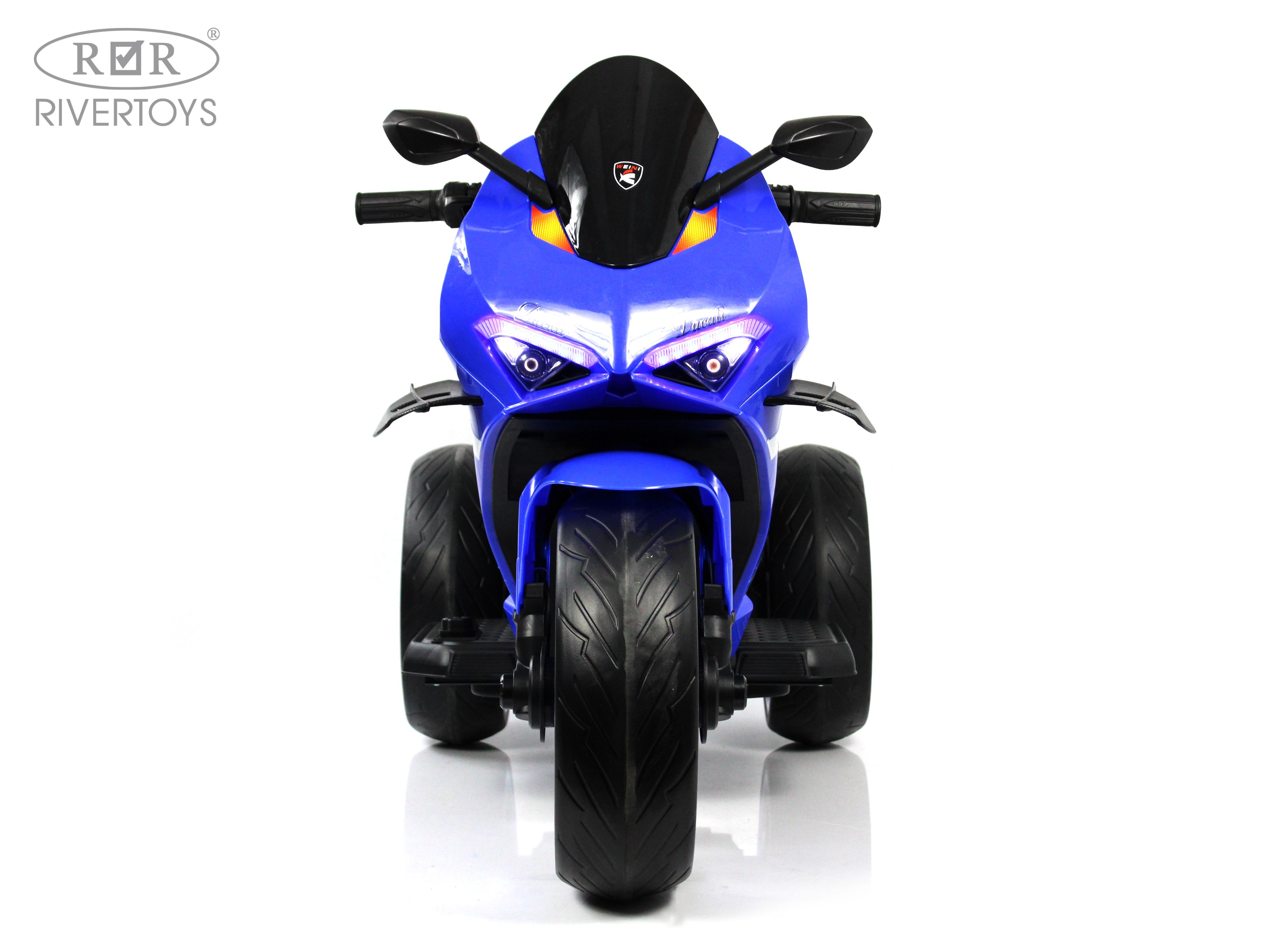 Электромотоцикл RIVERTOYS М777БХ-BLUE - фото 21