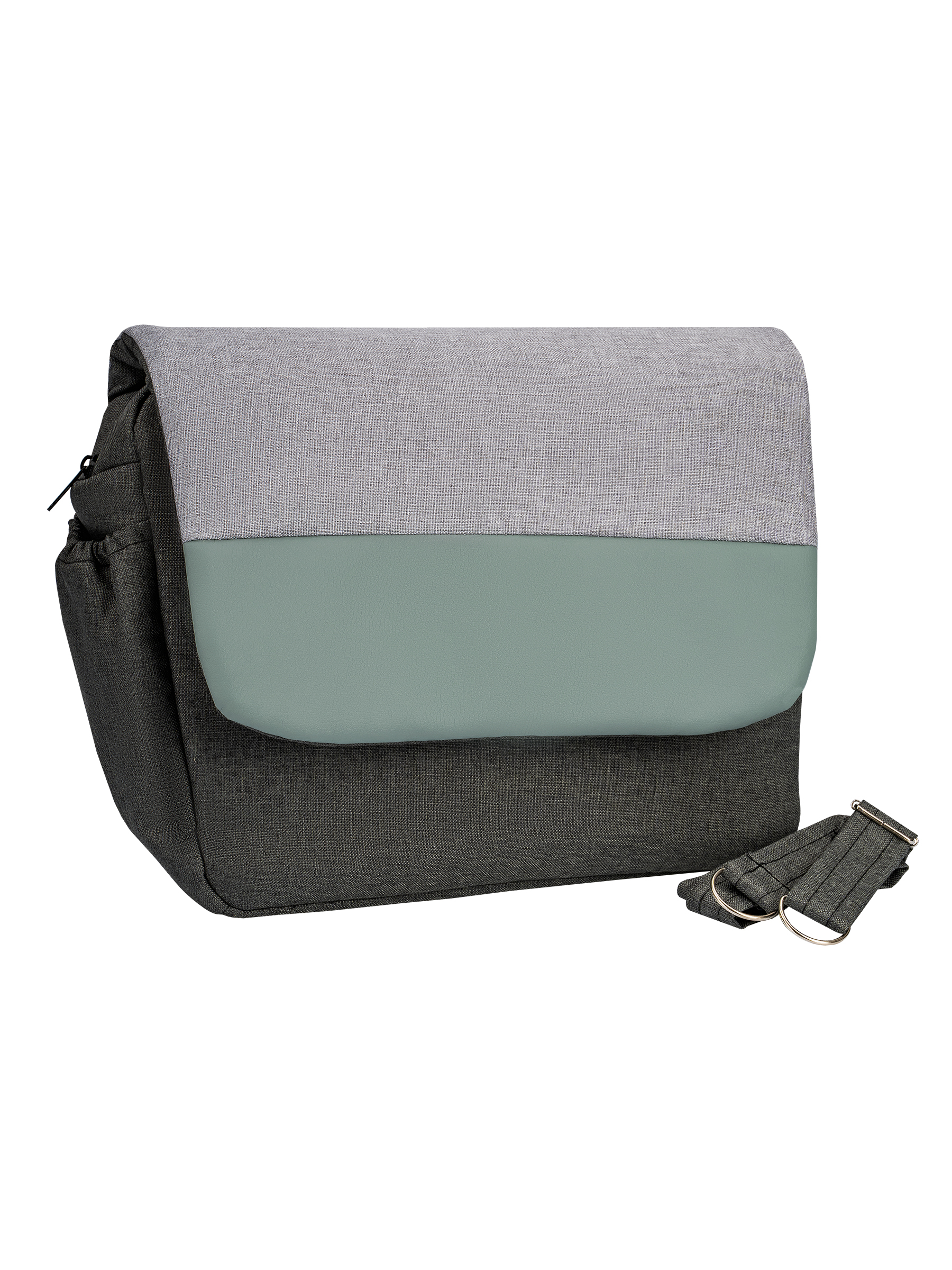 Коляска 3в1 alis Alvaro F 10 серый-шалфей - фото 24