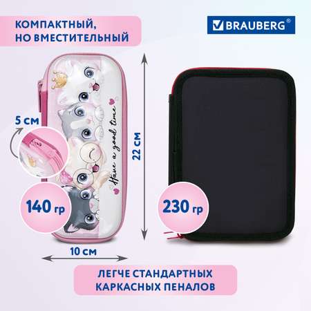 Пенал косметичка Brauberg Cats