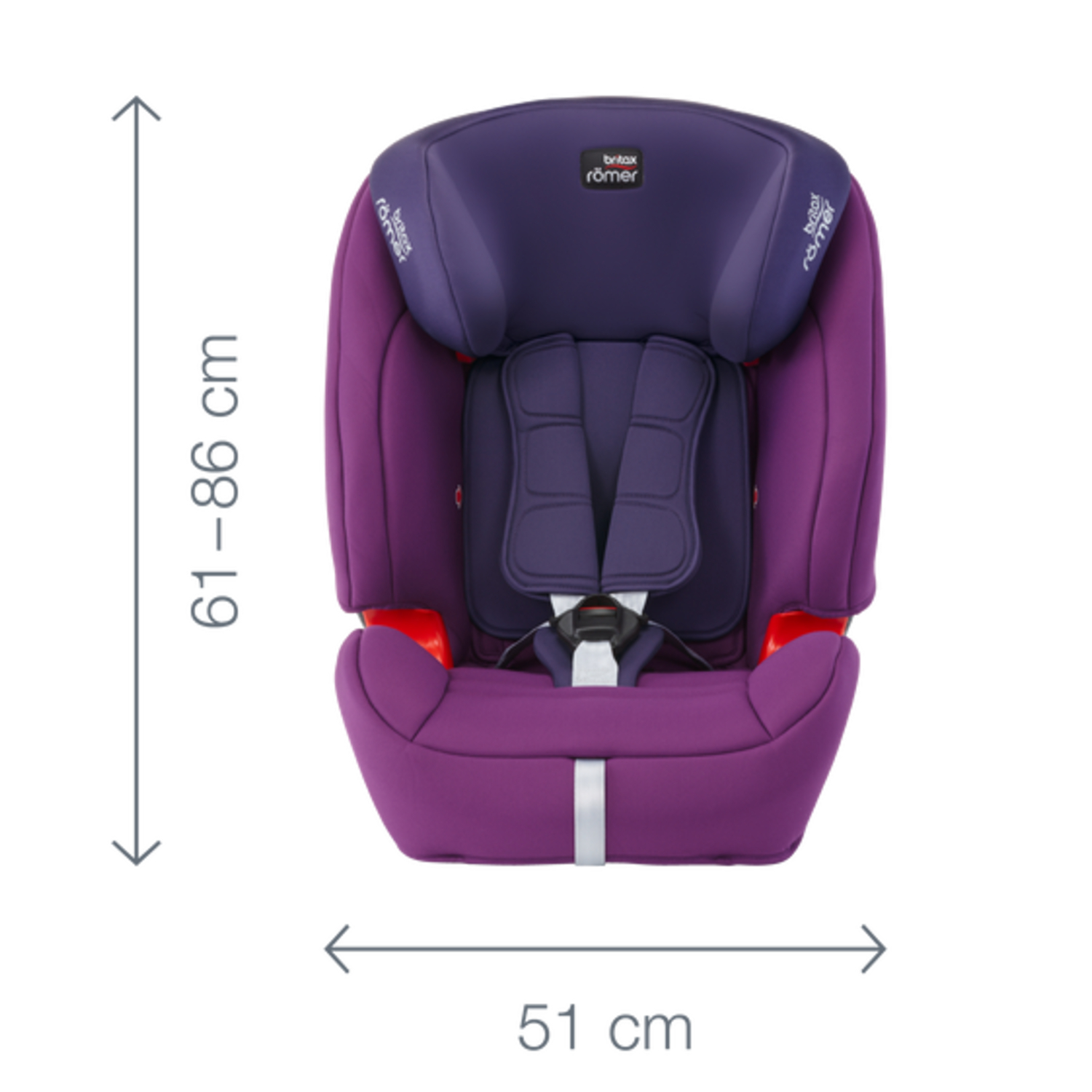 Автокресло Britax Roemer Evolva Storm grey 1/2/3 (9-36 кг) - фото 6