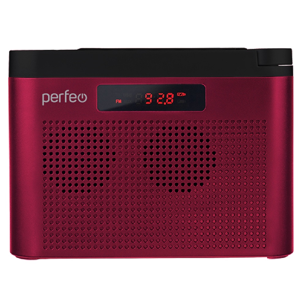 Радиоприемник Perfeo цифровой ТАЙГА FM+ 66-108МГц MP3 встроенный аккумулятор USB бордовый I70RED - фото 6