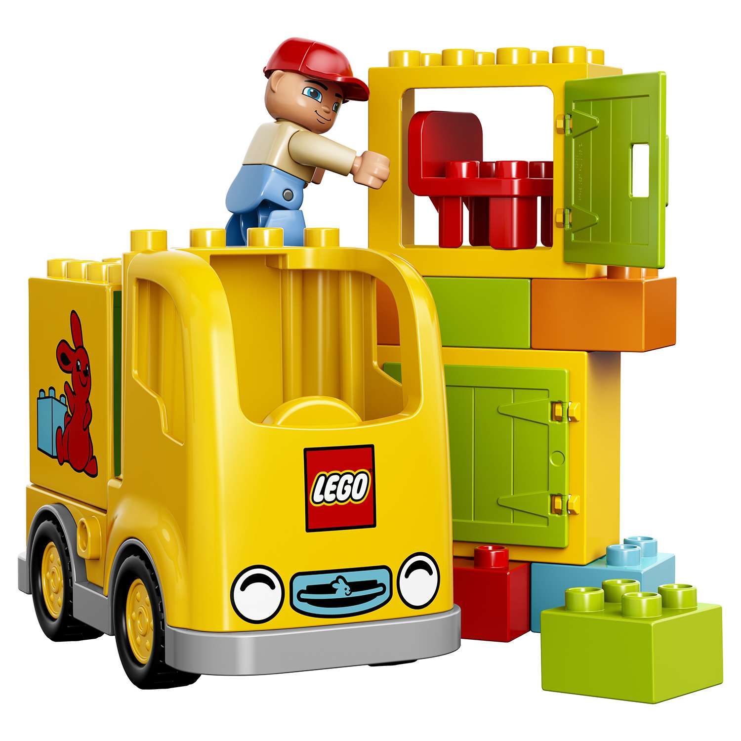 Конструктор LEGO DUPLO Желтый грузовик блочный - фото 7