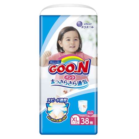 Трусики Goon для девочек XL (12-20 кг) 38 шт.