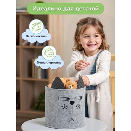 Органайзер для хранения Eva Котяра 24х24х22 см 8 л